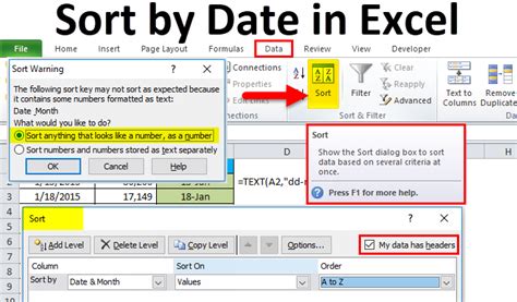 How to Sort by Date in Microsoft Excel